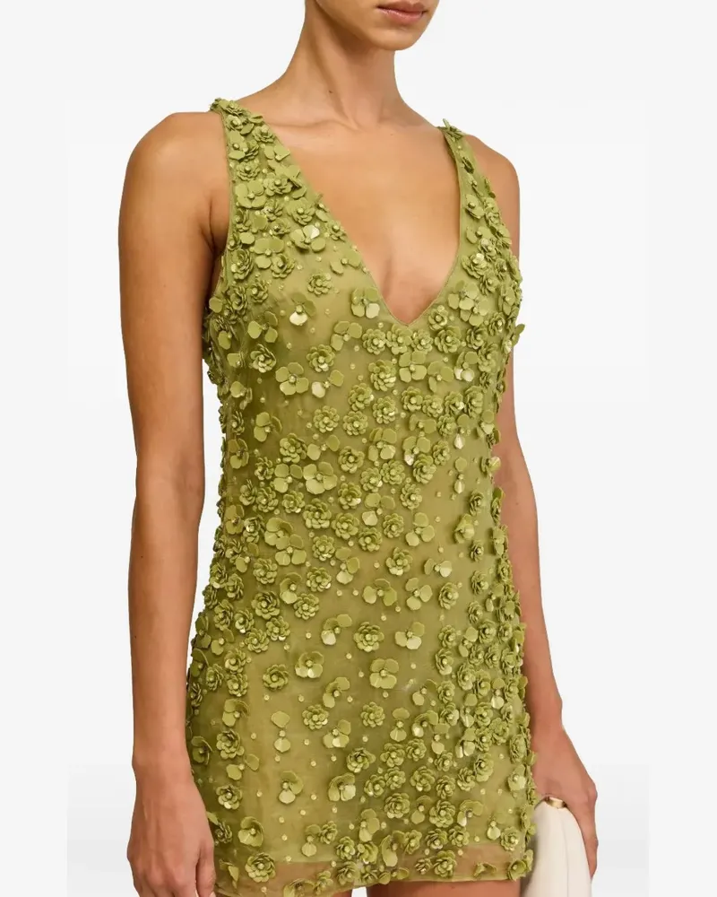Cult Gaia Sapphira floral V-neck dress - Grün Grün