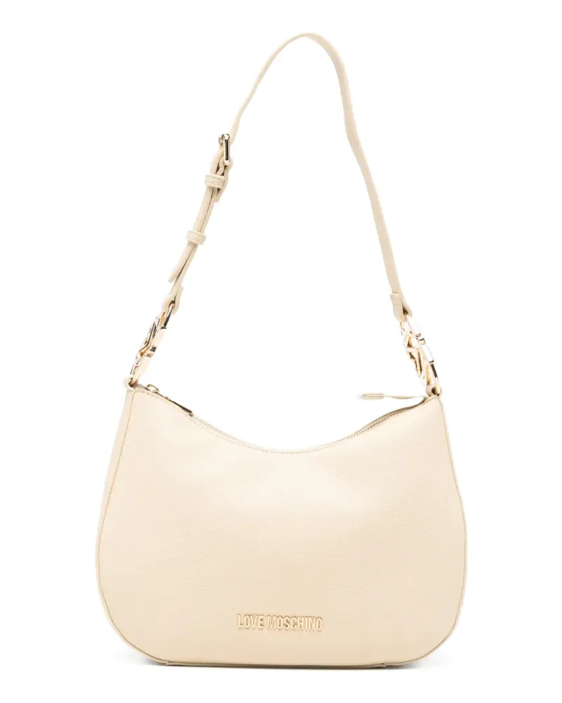 Moschino logo-detail shoulder bag - Nude Nude