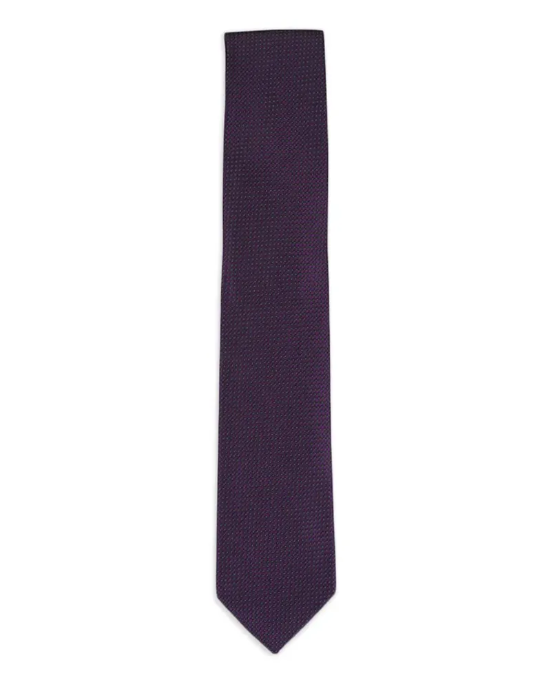 Ermenegildo Zegna patterned tie - Violett Violett