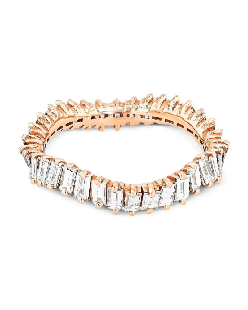 Suzanne Kalan 18kt Wave Rotgoldring mit Diamant Gold