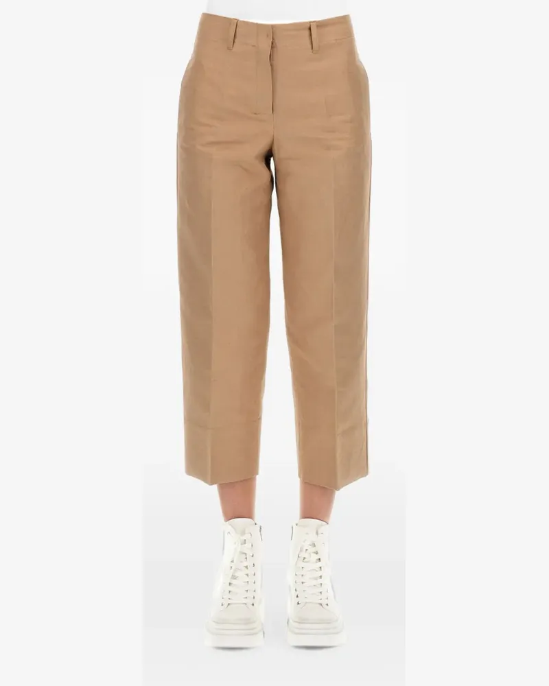 Max Mara Vezzano cropped trousers - Braun Braun