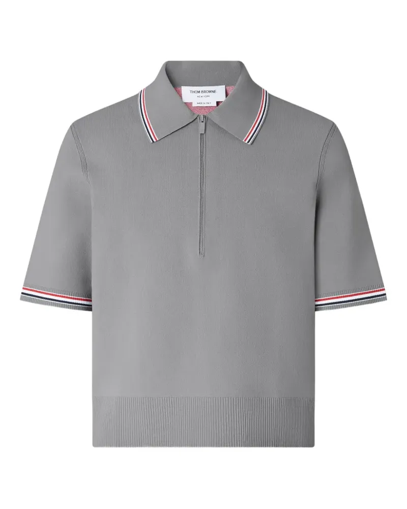 Thom Browne Browne 65 intarsia polo shirt - Grau Grau