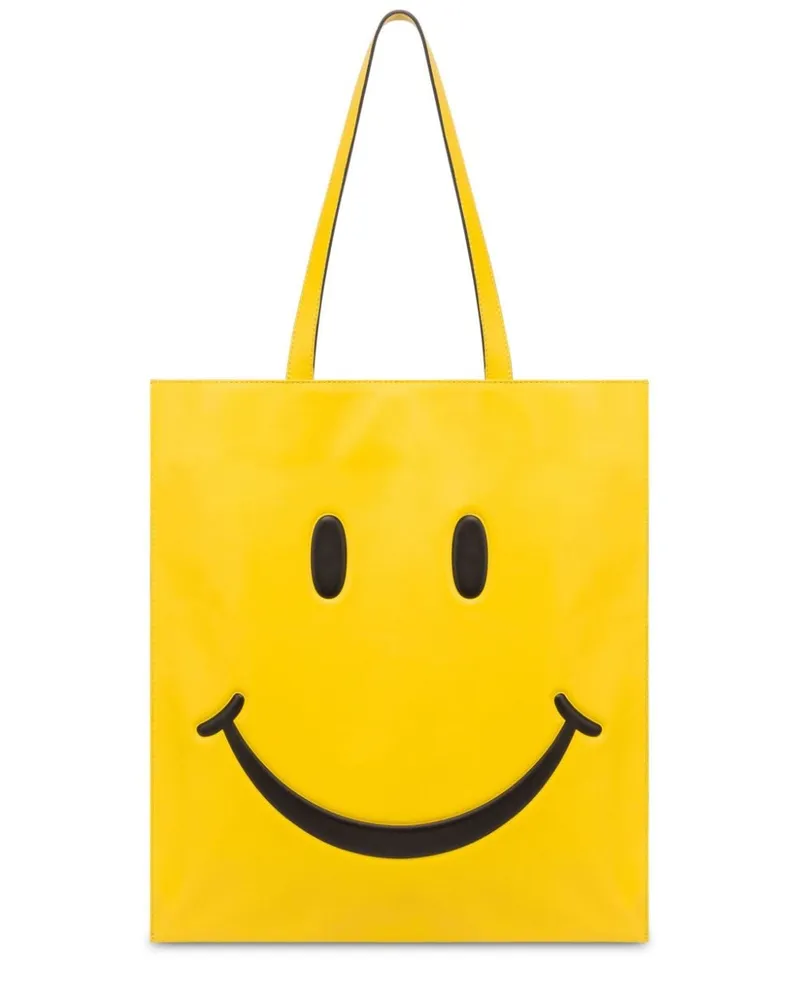Moschino Smiley Schultertasche - Gelb Gelb