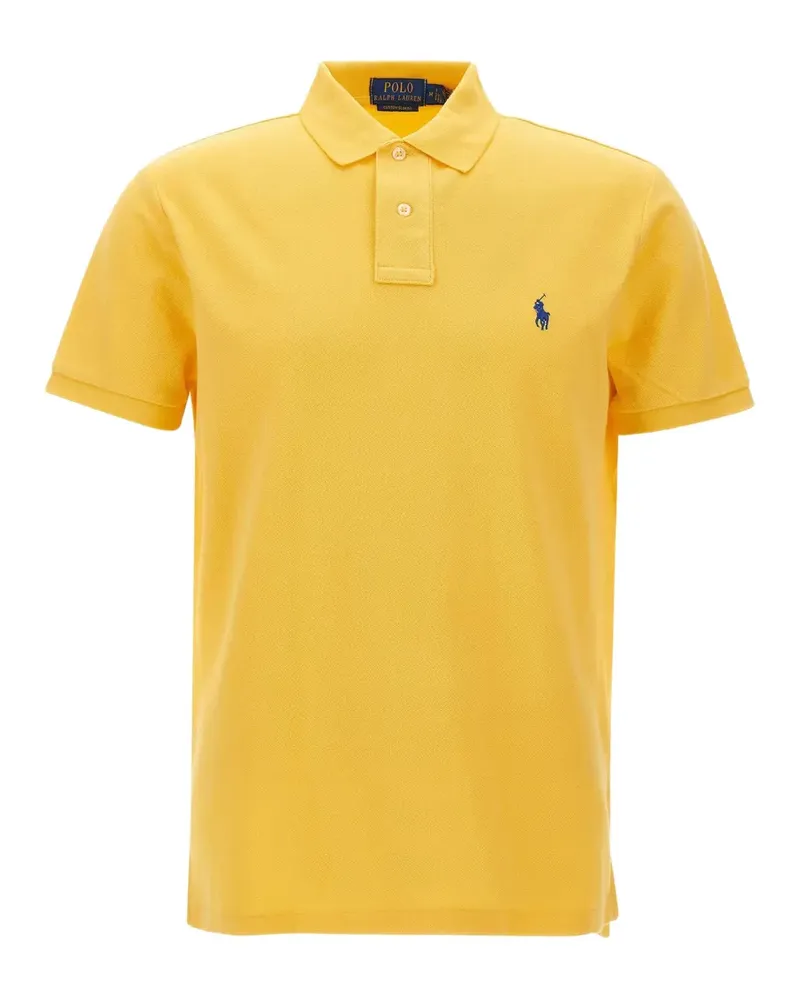 Ralph Lauren Piqué-Poloshirt mit Logo-Stickerei - Gelb Gelb