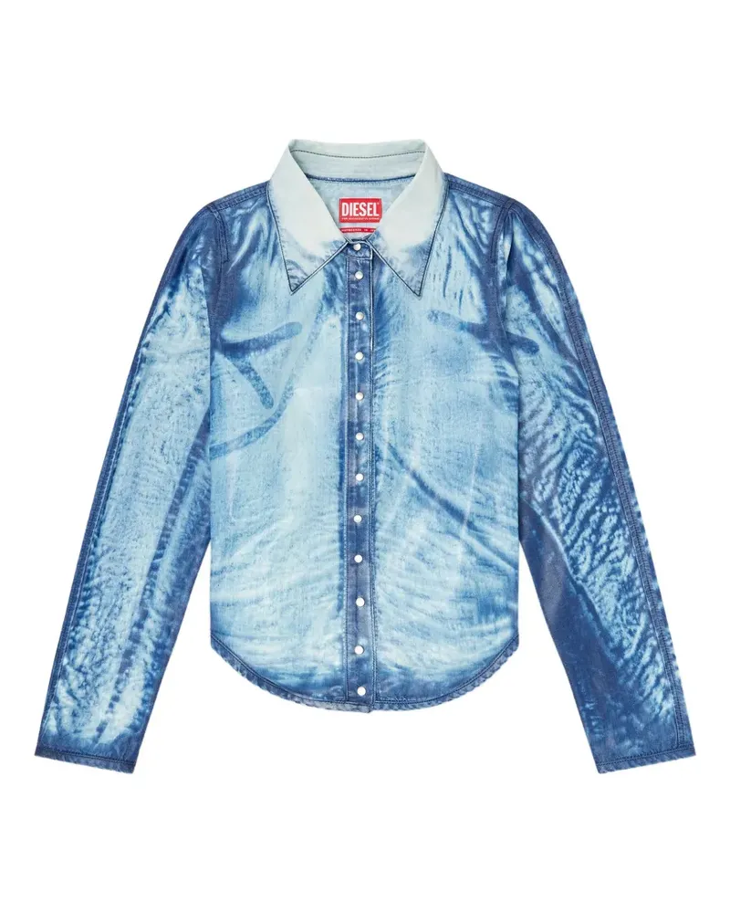 Diesel De-Lyria-Fsi button-front denim shirt - Blau Blau