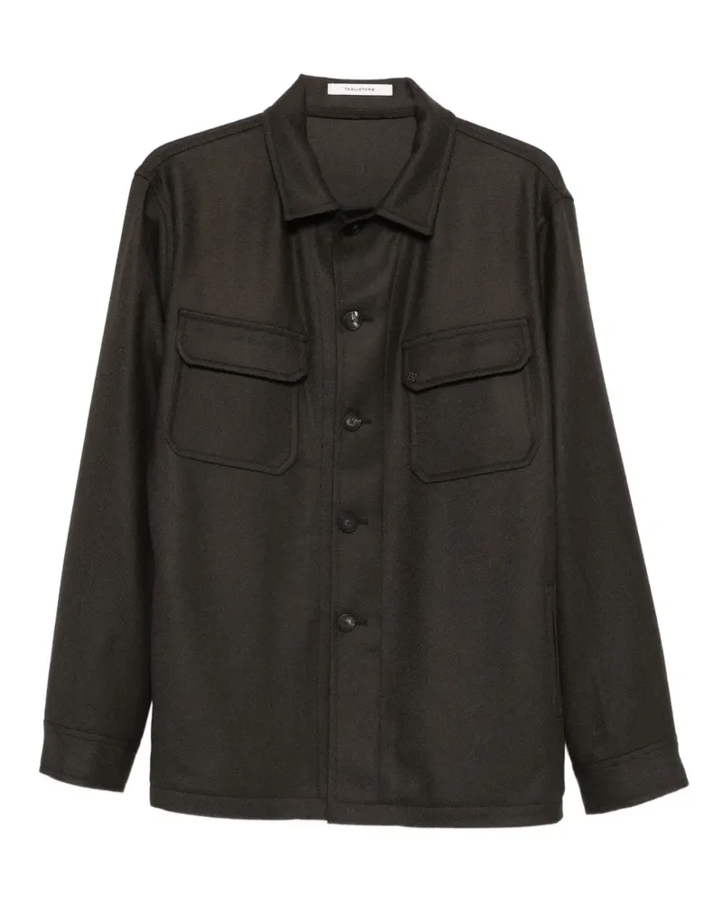 Tagliatore Klassische Hemdjacke - Braun Braun