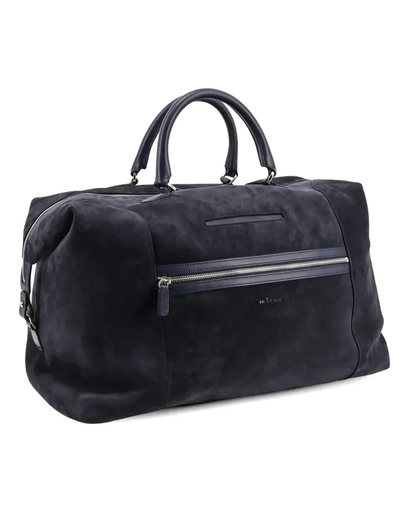 Kiton top-handle zip-fastening holdall - Blau Blau