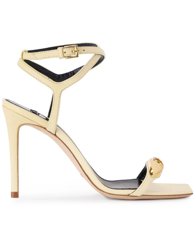 Elisabetta Franchi Sandalen aus Leder 100mm - Nude Nude