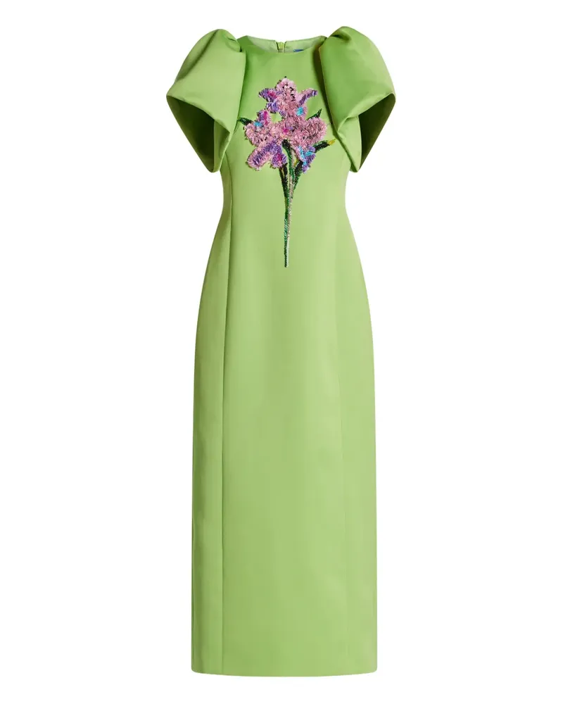 LEO LIN Lucinda Kleid mit Puffärmeln - Grün Grün