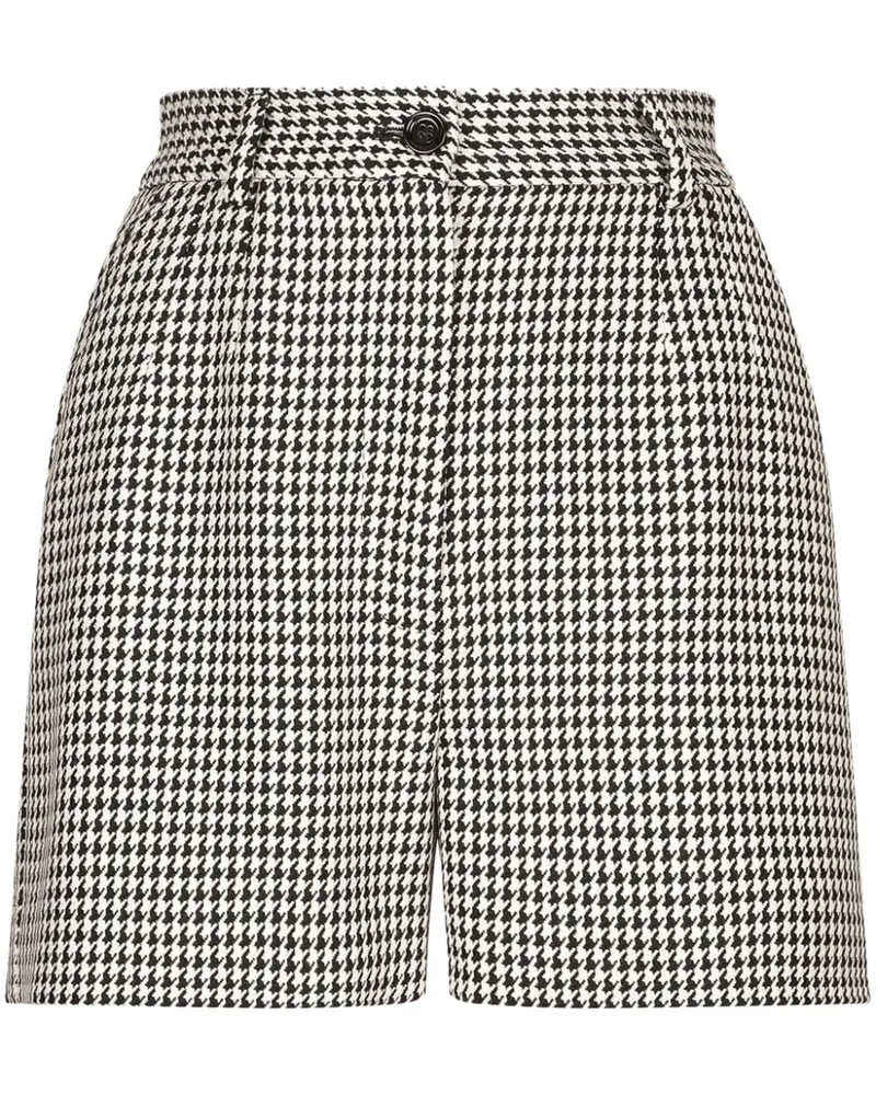 Dolce & Gabbana Shorts mit Schottenkaro - Schwarz Schwarz