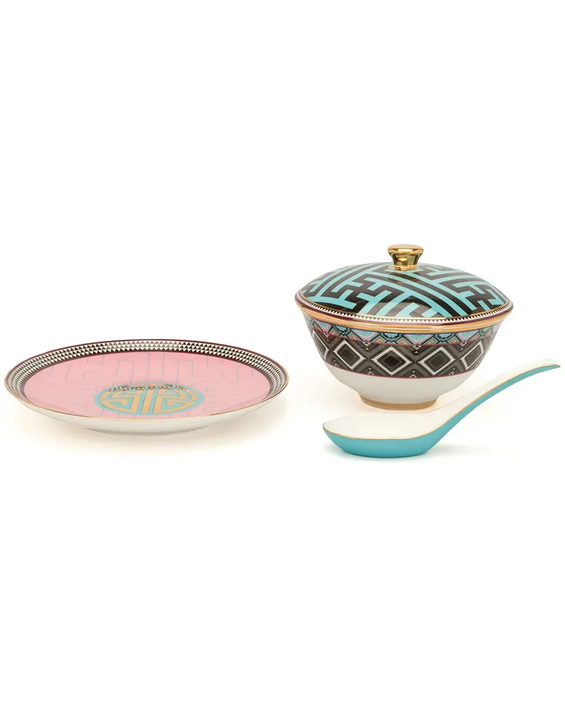 Shanghai Tang Ikat' Geschirr-Set - Mehrfarbig Mehrfarbig