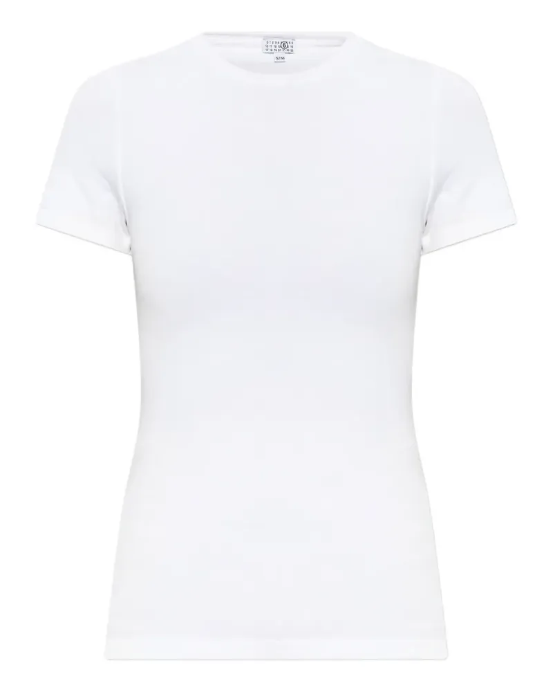 Maison Margiela ribbed-knit T-shirt - Weiß Weiß