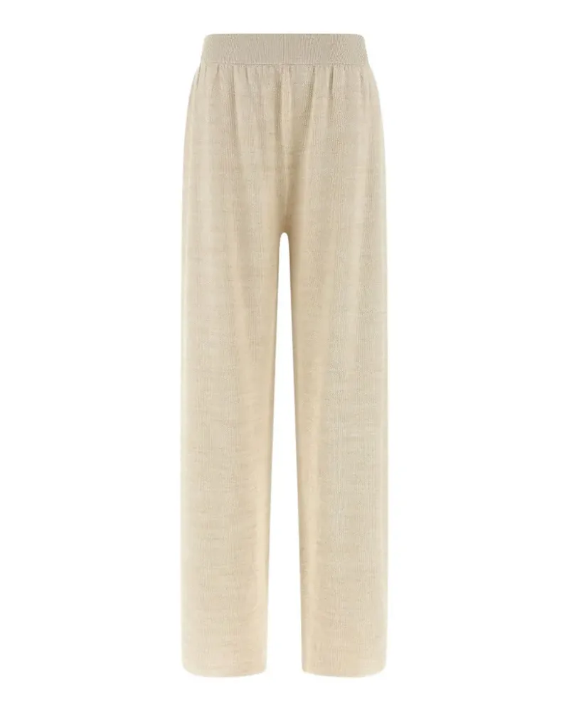 Fabiana Filippi wide-leg knitted trousers - Weiß Weiß