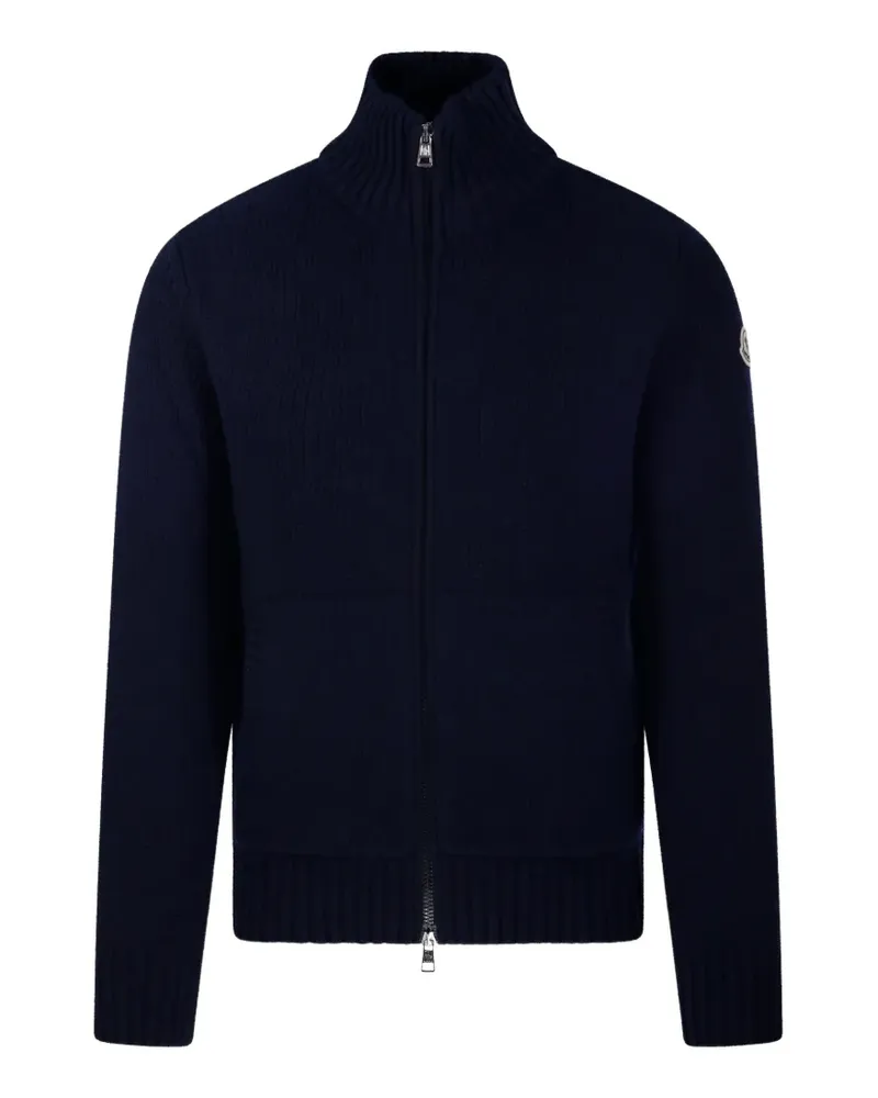 Moncler Wattierter Cardigan - Blau Blau
