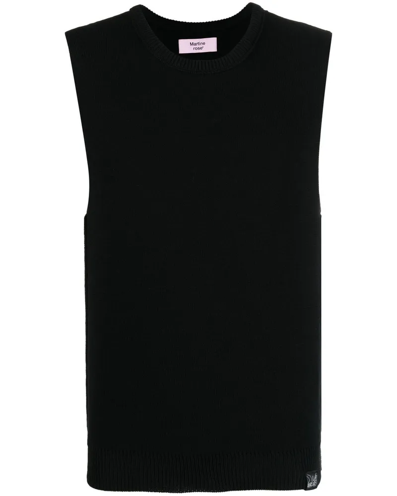 Martine Rose Pullunder mit rundem Ausschnitt - Schwarz Schwarz