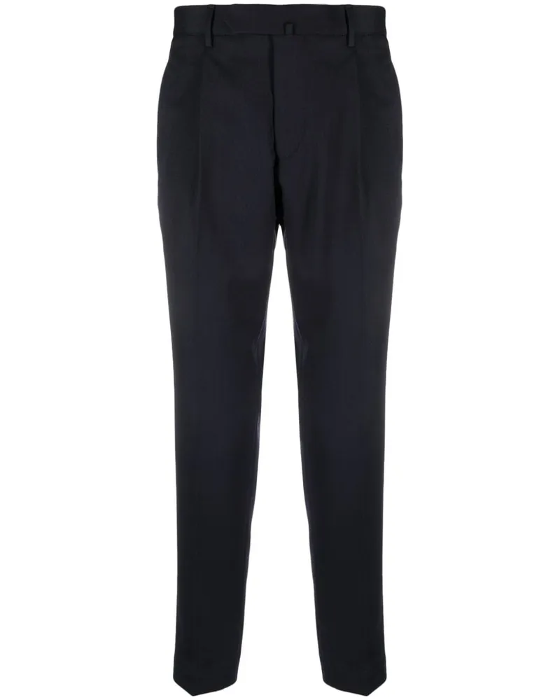 Dell'oglio Plissierte Tapered-Hose Blau