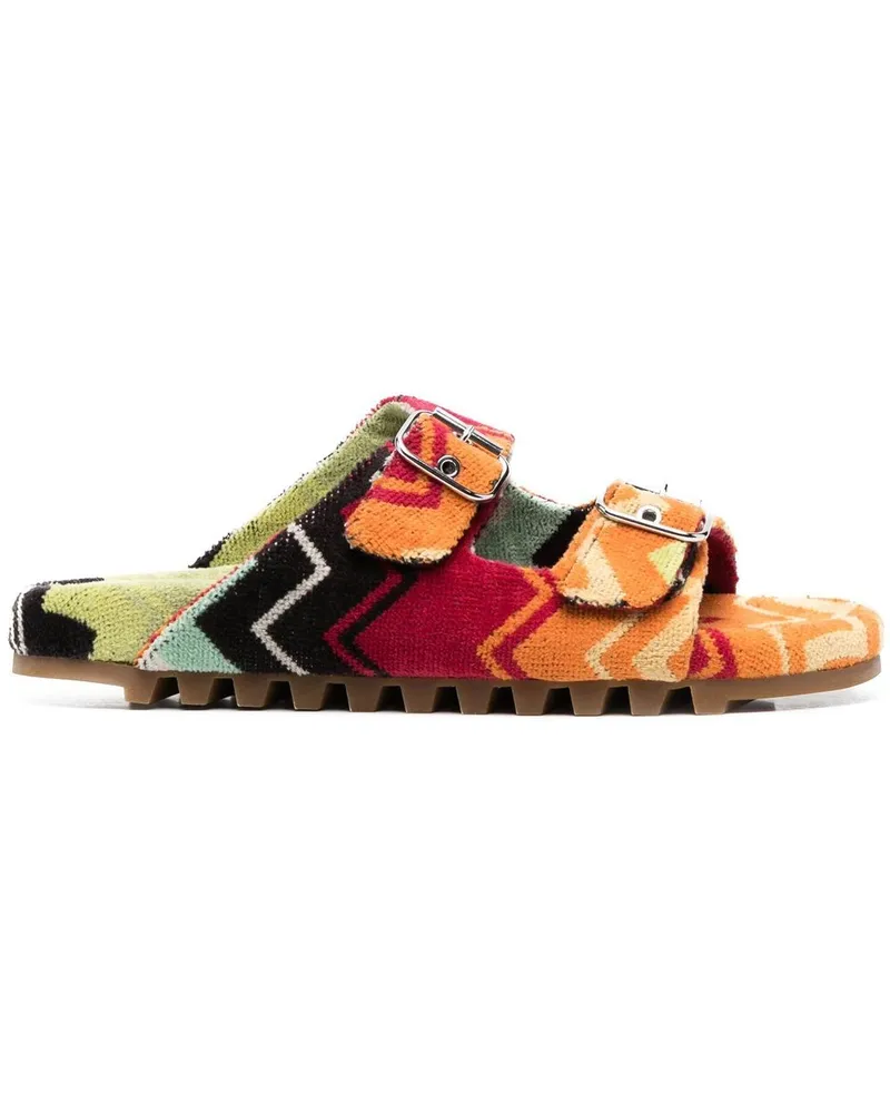 Missoni Sandalen mit Zickzackmuster Orange