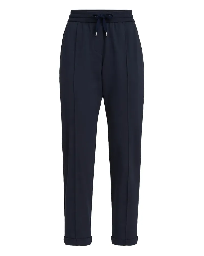 Brunello Cucinelli drawstring-fastening trousers - Blau Blau