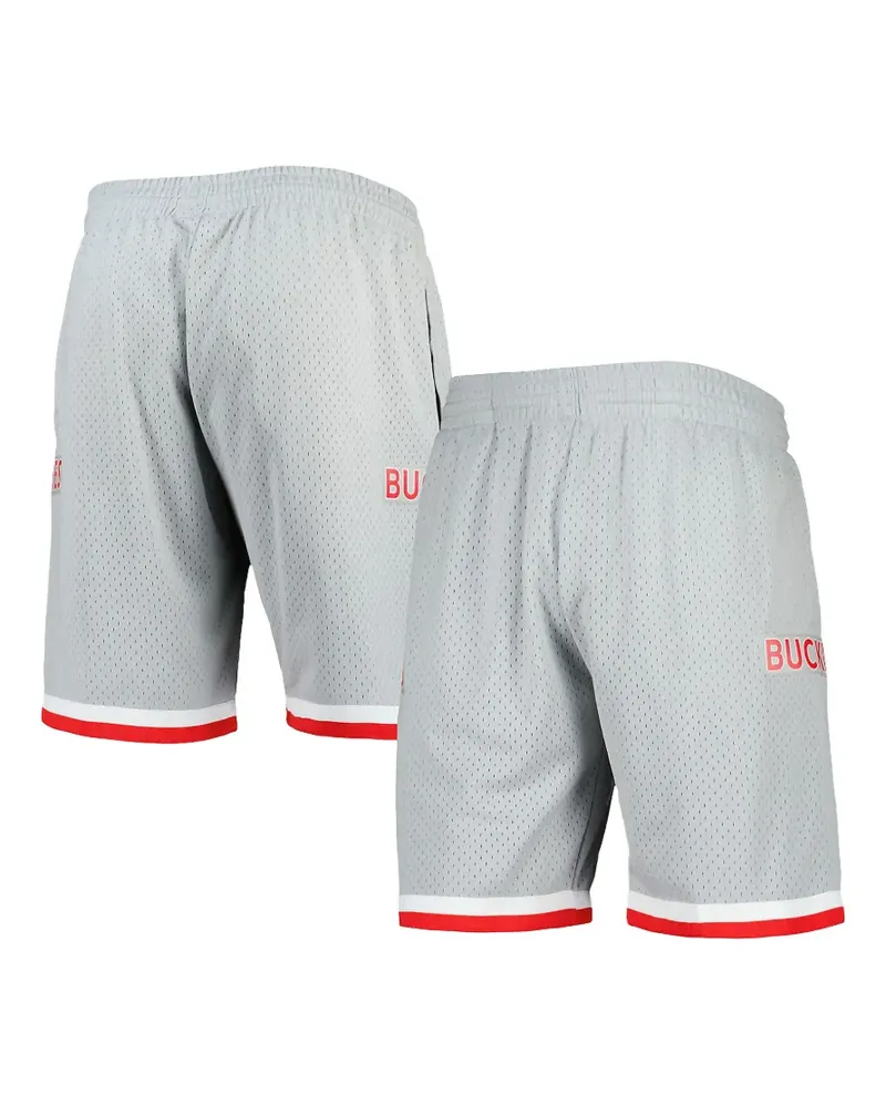 Mitchell & Ness Ohio State Buckeyes 1991 Shorts - Grau Grau