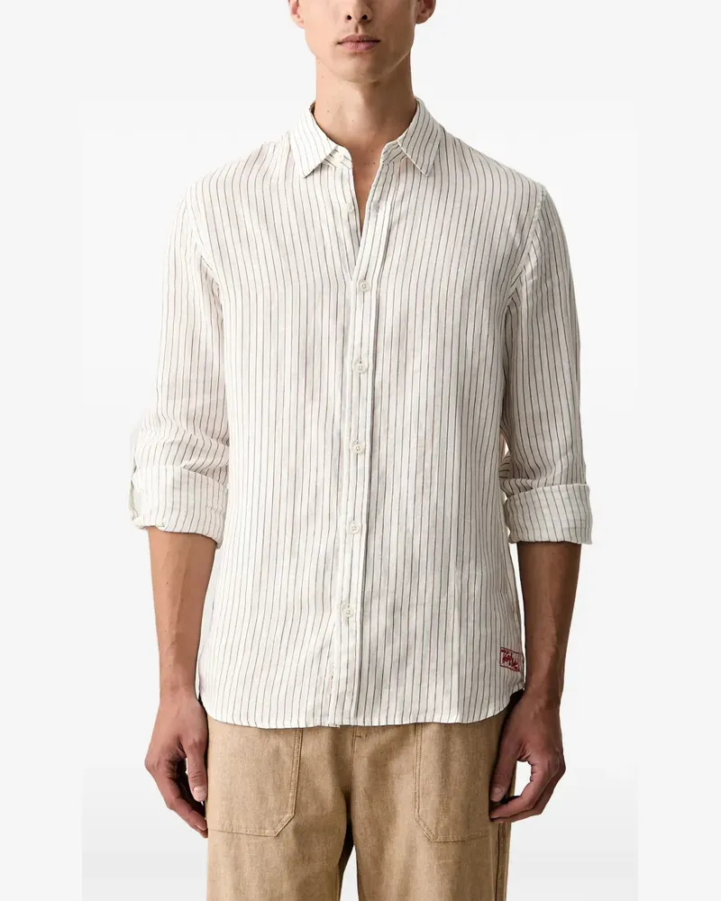 Scotch&Soda Hemd mit Längsstreifen - Weiß Weiß