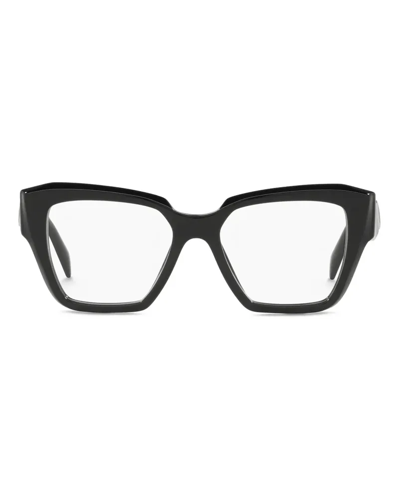 Prada Brille mit Cat-Eye-Gestell - Schwarz Schwarz
