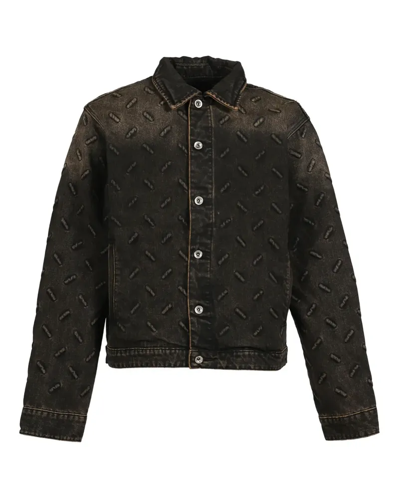 WHO DECIDES WAR Gemusterte Jacke mit Knöpfen - Braun Braun