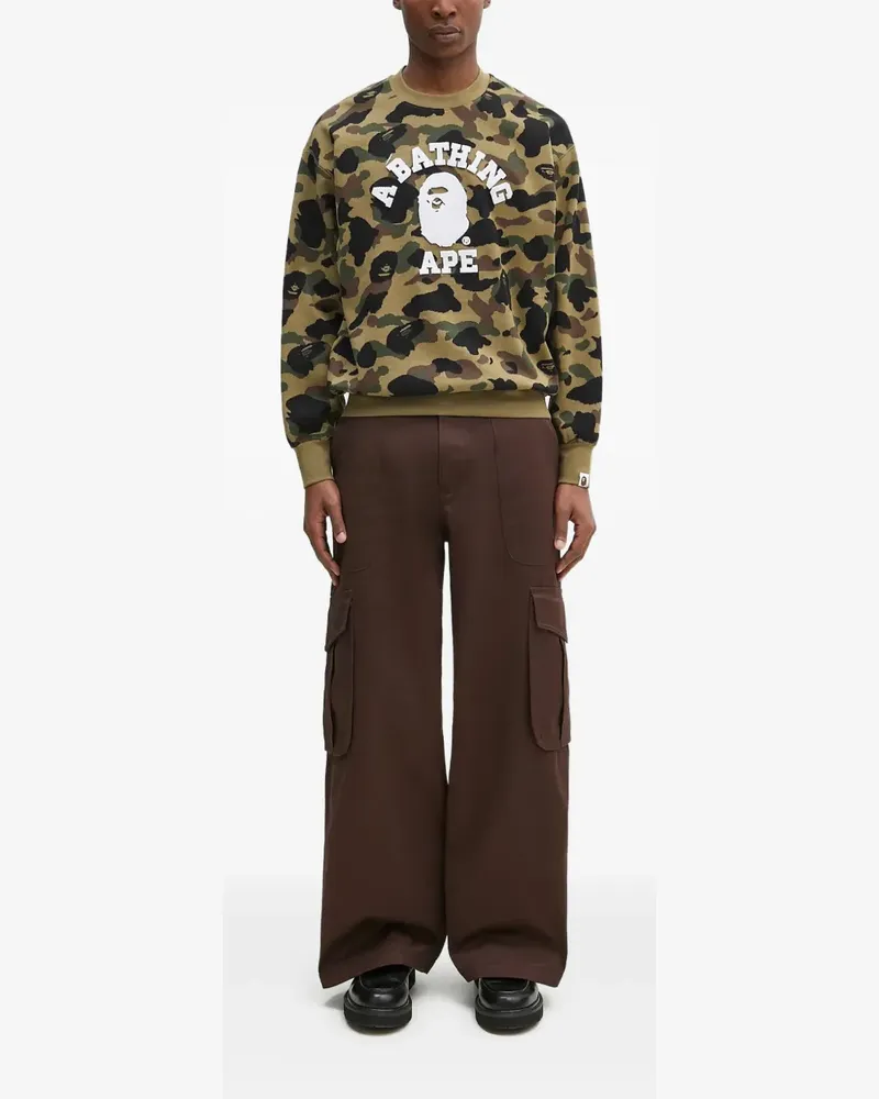 BAPE Ape Head Sweatshirt mit Camouflage-Print - Nude Nude