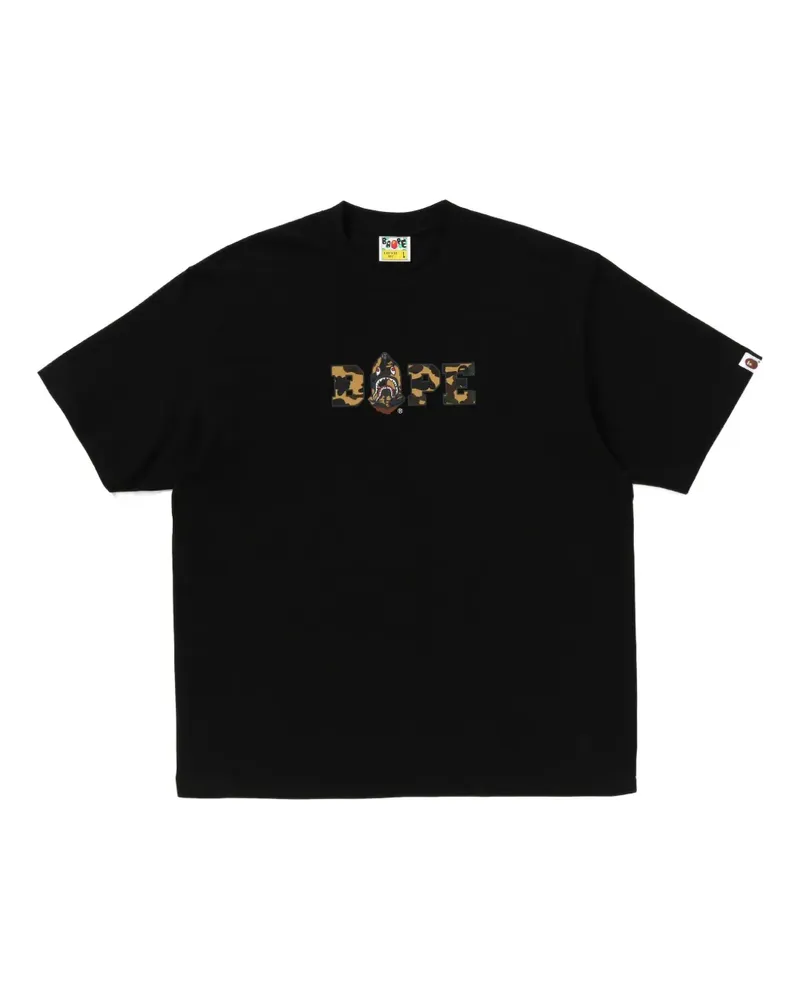 BAPE camouflage-print T-shirt - Schwarz Schwarz