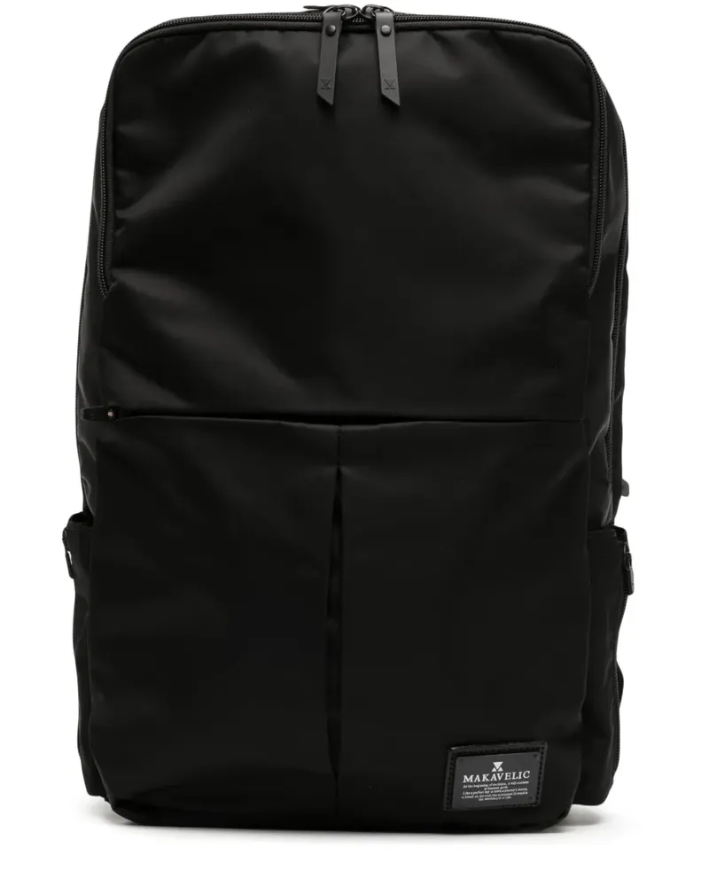 Makavelic Rucksack mit Logo-Patch - Schwarz Schwarz