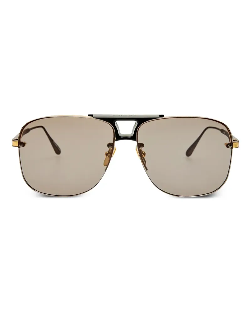 Linda Farrow square-frame sunglasses - Gold Gold