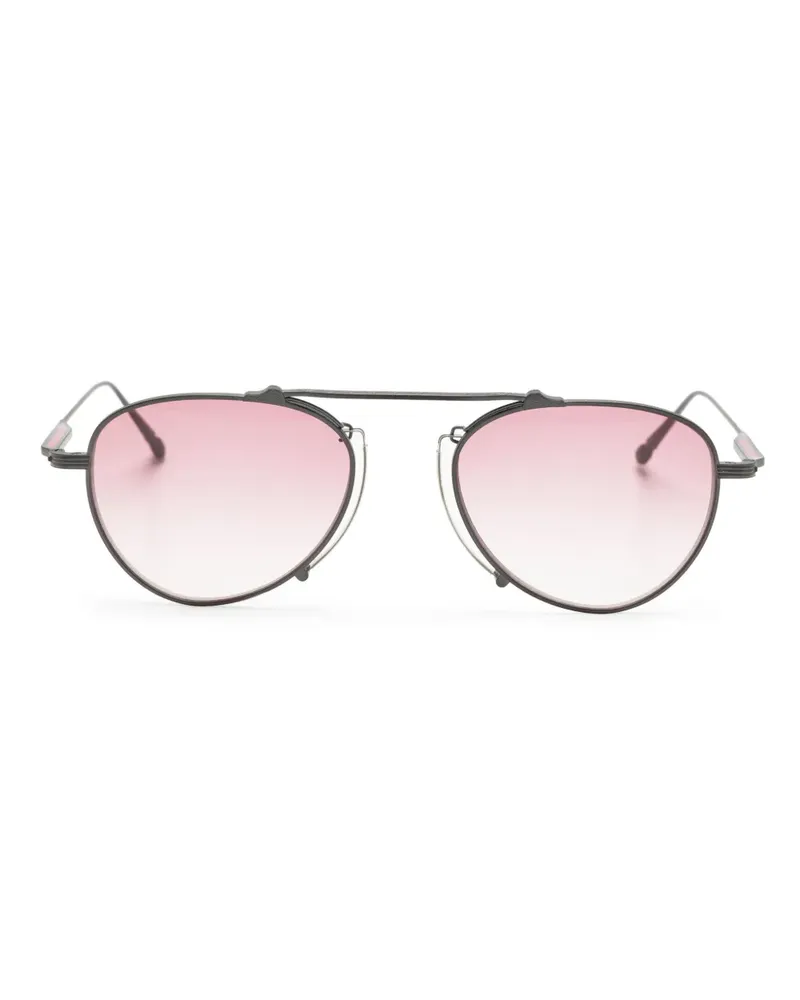 MATSUDA Pilotenbrille aus Titan - Grau Grau