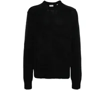 Kaschmirpullover aus Logo-Jacquard - Grau