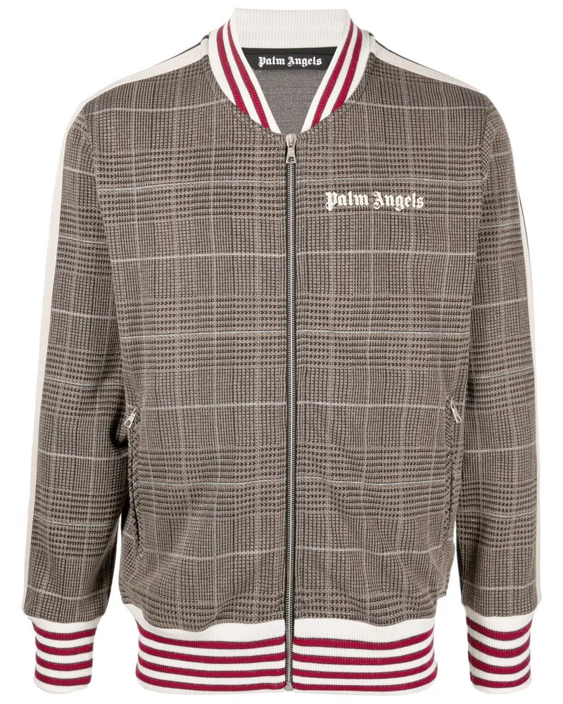 Palm Angels Karierte Bomberjacke - Braun Braun