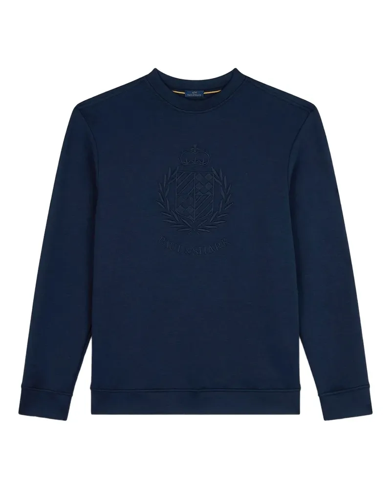 Paul & Shark heraldic-embroidered sweatshirt - Blau Blau