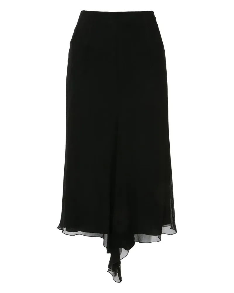 Victoria Beckham Rock mit Corsage - Schwarz Schwarz