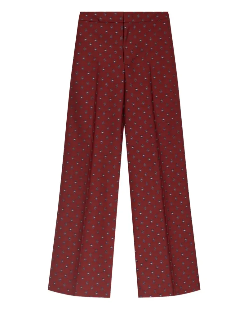 Etro Hose mit Jacquardmuster - Rot Rot