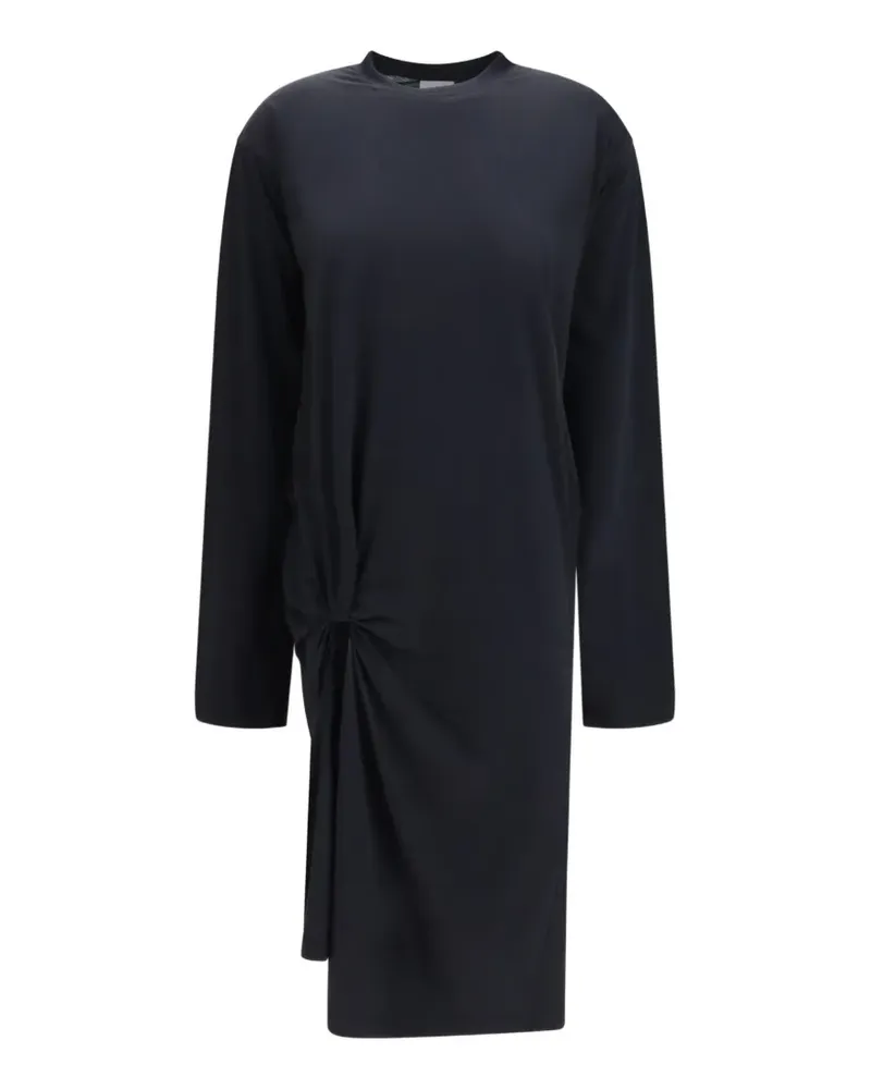 Balenciaga Midikleid mit gedrehtem Knoten - Schwarz Schwarz