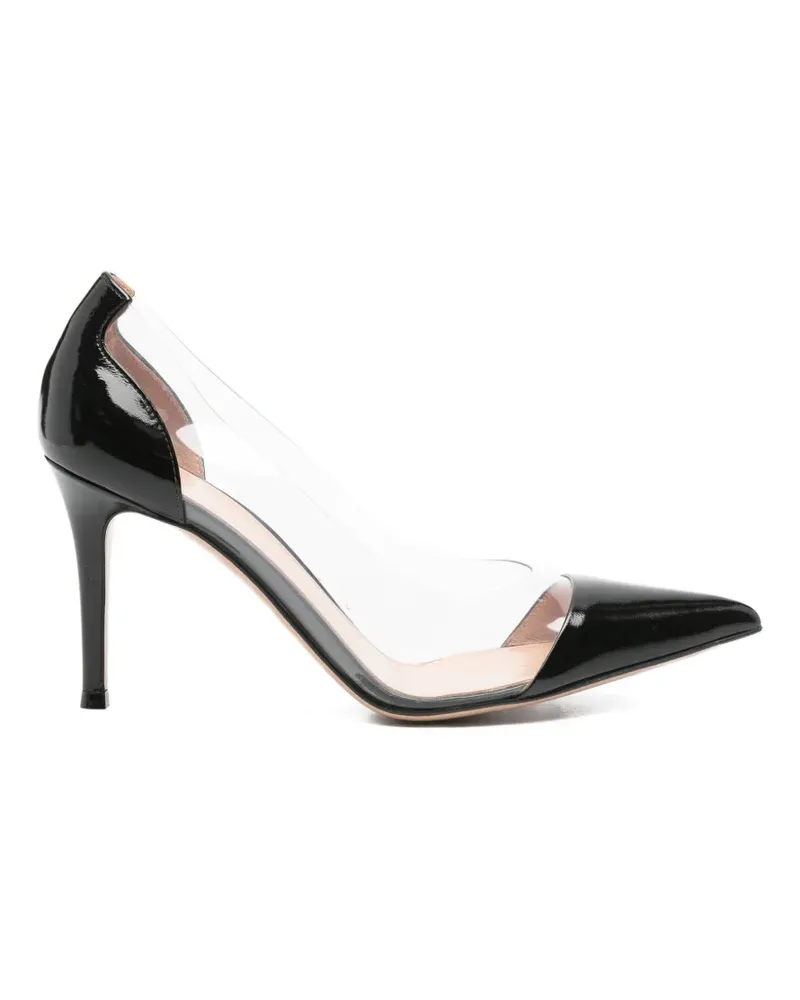 Gianvito Rossi Plexi pointed-toe pumps - Schwarz Schwarz