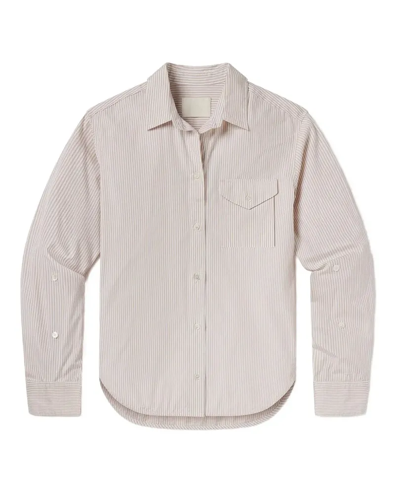 Citizens of humanity Hemd mit gestreifter Tasche - Nude Nude