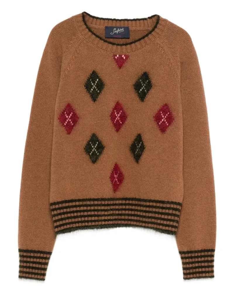 Seafarer Pullover mit Rautenmuster - Braun Braun