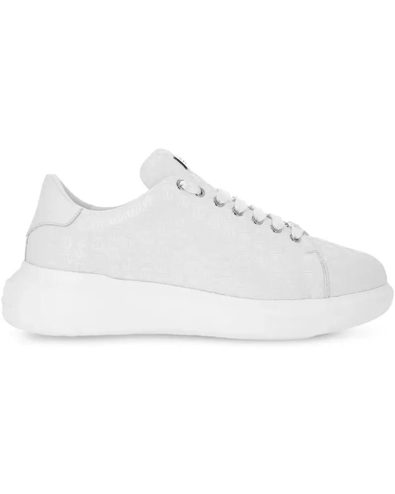 Philipp Plein Sneakers mit Monogramm - Weiß Weiß