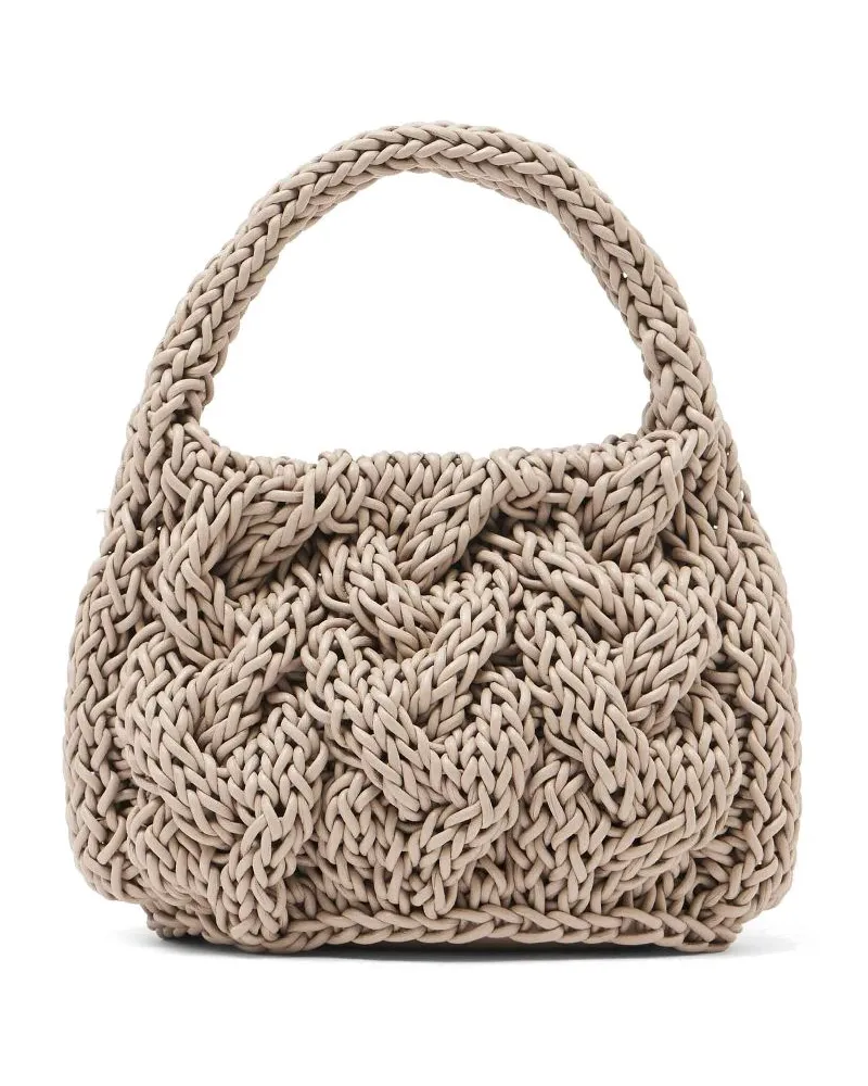 J.W.Anderson Kleine Tote Bag mit Zopfmuster - Nude Nude