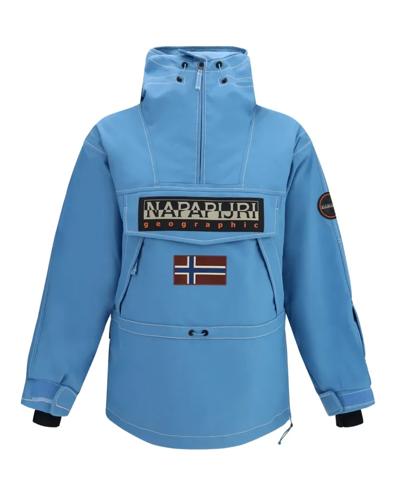 Napapijri Skidoo Hoodie mit Logo-Patch - Blau Blau