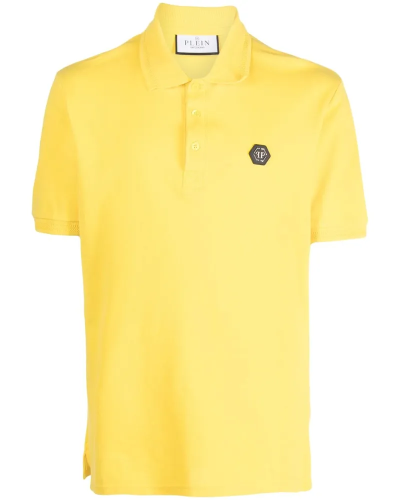 Philipp Plein Poloshirt mit Logo-Print - Gelb Gelb