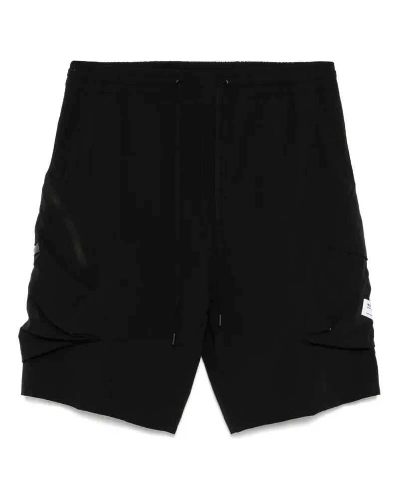 Musium Div. Cargo-Shorts mit Logo-Stickerei - Schwarz Schwarz