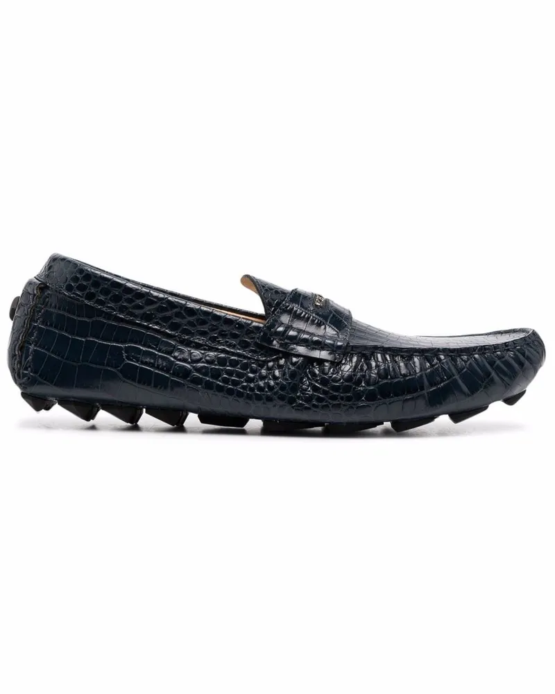 Philipp Plein Mokassins mit Profilsohle - Blau Blau