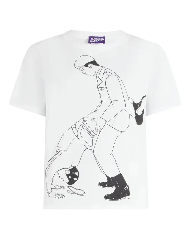 Jean Paul Gaultier Kamasutra T-Shirt mit Print - Weiß Weiß