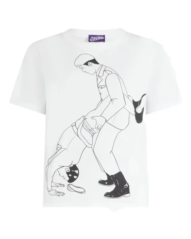 Jean Paul Gaultier Kamasutra printed T-shirt - Weiß Weiß