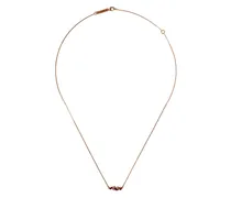 18kt rose gold diamond sapphire Rainbow necklace