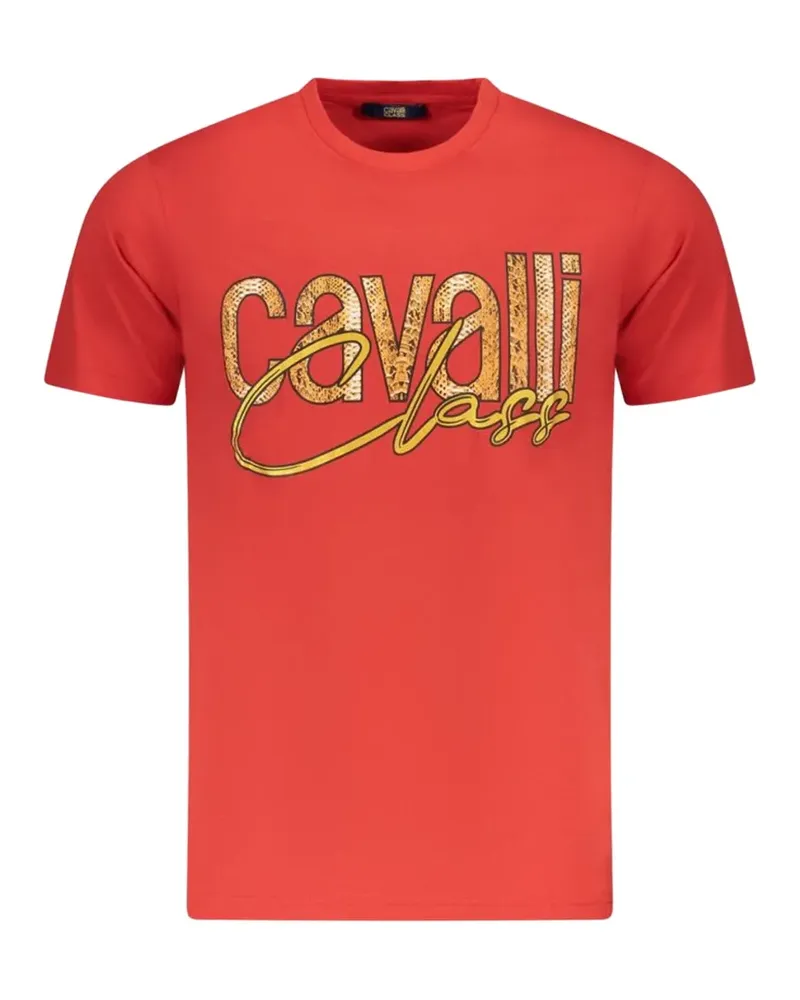 Roberto Cavalli logo-print t-shirt - Rot Rot